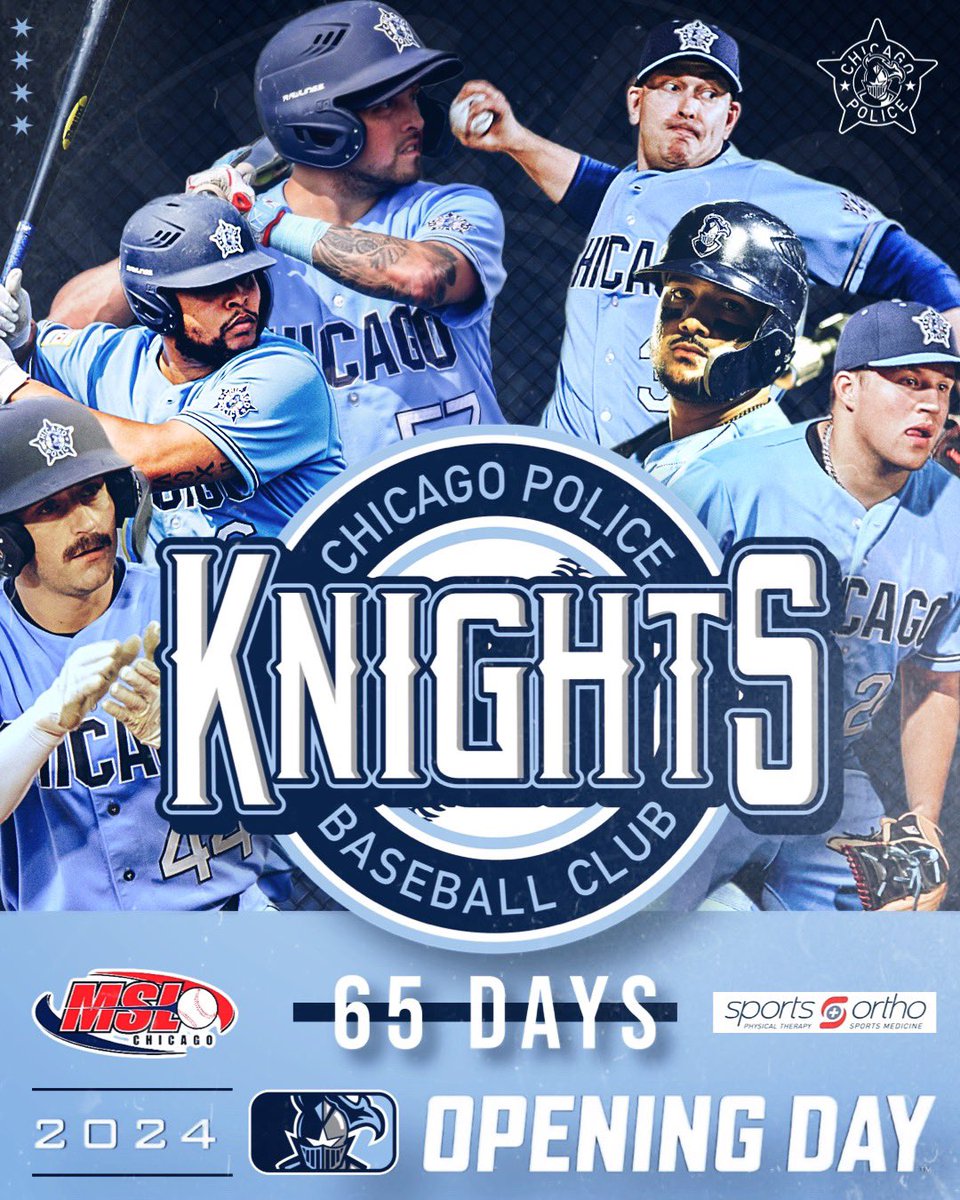 CPDKnights's tweet photo. Opening Day will be here before we know it! โพ๏ธ
65 DAYS!
#cpdbaseball #oneteam #brotherhood #cpdknights #sportsandortho https://t.co/dJIDkvtHju