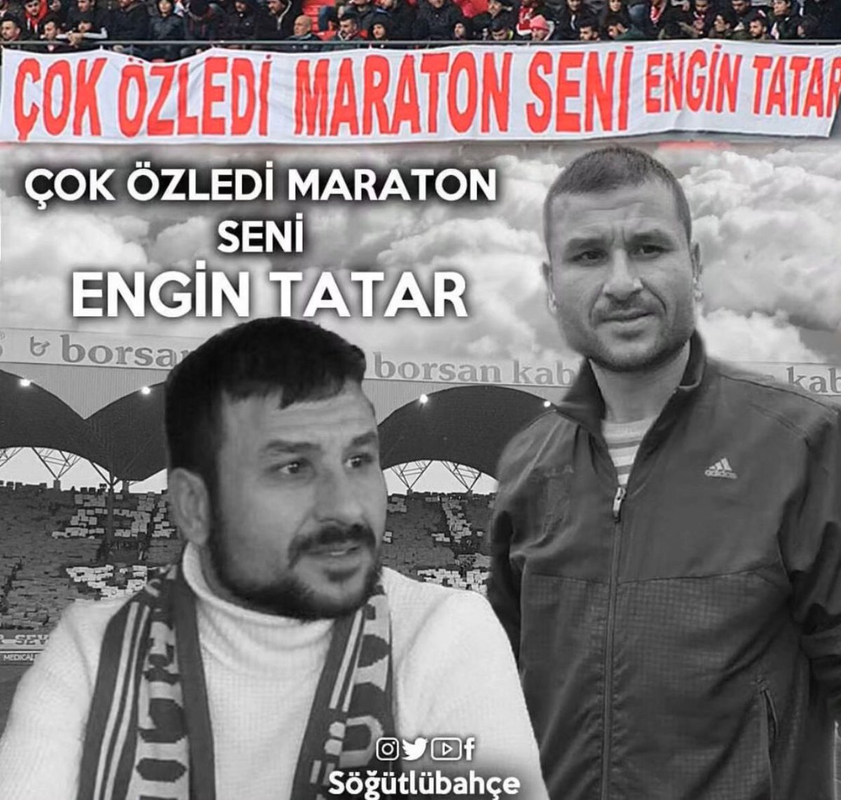 Samsunspor Taraftarlar Derneği SöğütlüBahçe Ailemizin kurucularından  dernek Başkanımız Ümit İren (Tatar)ın  kardeşi Onursal Başkanımız Engin İren (Tatar)ın vefatının sene-i devriyesinde kendisini rahmetle anar ailesine sevenlerine SöğütlüBahçe Ailemize başsağlığı dileriz..