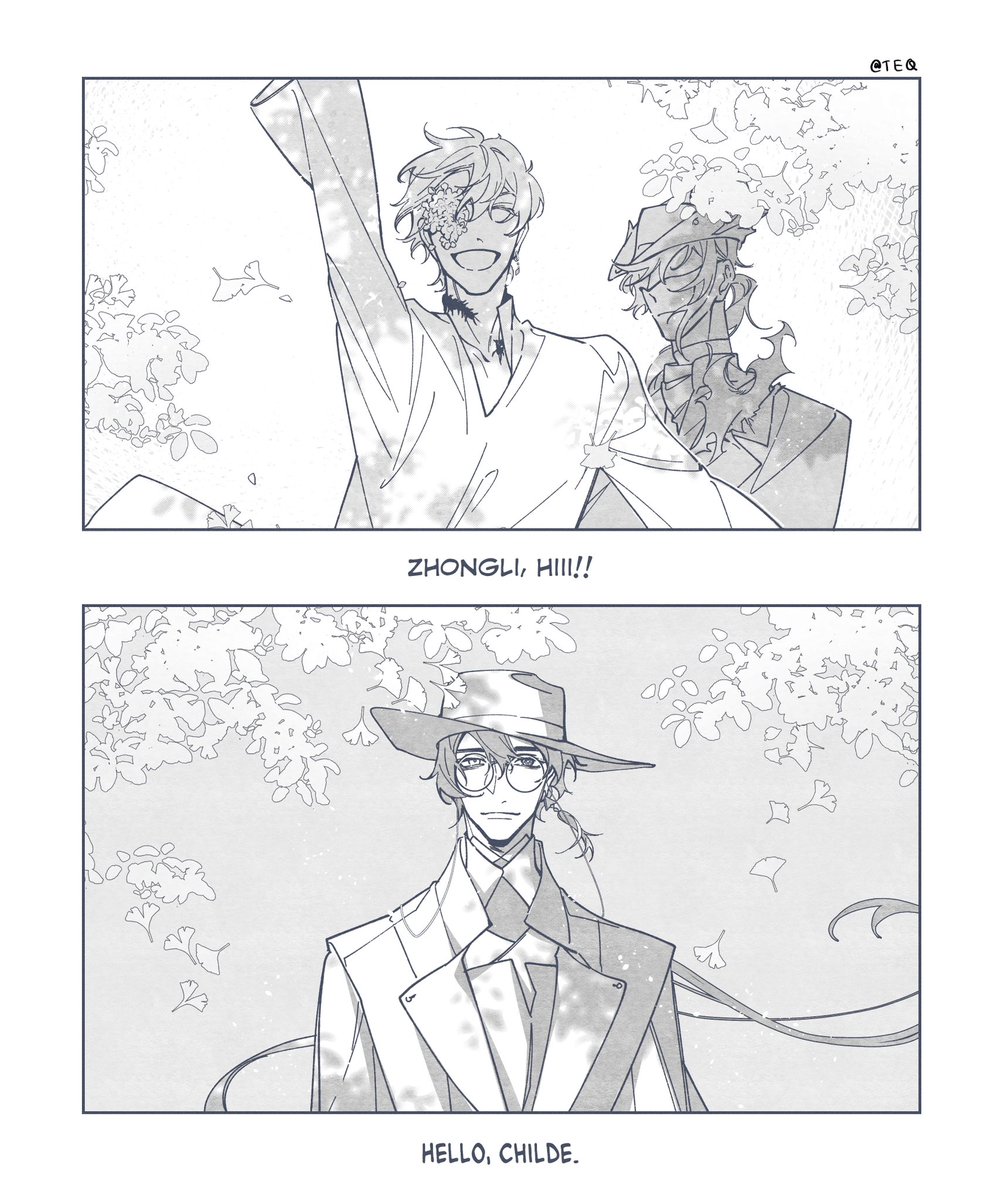 psid_teq's tweet image. I watched you walked away, thinking that I didn’t need you.

Childe and Zhongli (1)
Nocturnal AU