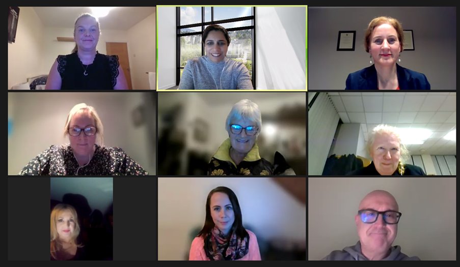 sujas15's tweet photo. "Wrapping up week 5 of #SNA national training, module 3 focused on #Primary and #ComplexCare Needs. Huge shoutout to this amazing cohort of students for their constant engagement and fearless questioning! Gratitude to all contributors from @CHI and beyond. #SNATraining @ucddublin https://t.co/BWR76ChyOA