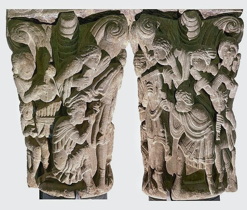 El capitel del Rey David y los Músicos, una de las piezas más interesantes y valiosas del Museo Diocesano de Jaca (<a href="/museojaca/">MDJ - Arte Románico</a>), que justo hoy celebra el XIV aniversario de su rehabilitación y reapertura y que, por supuesto, aprovechamos para felicitar 🎂
#BuenosDias #FelizViernes