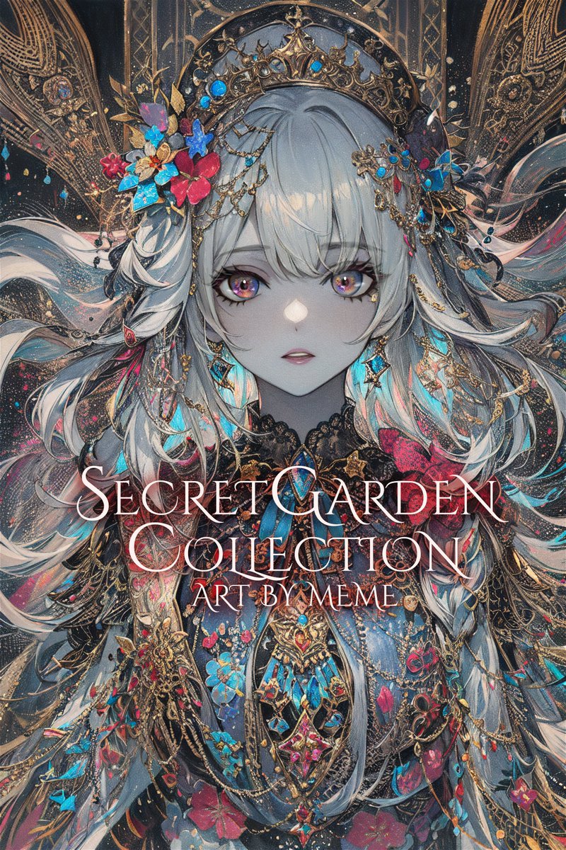 tsukiyo_mana's tweet photo. #SecretGardenCollection UltimateArt
#物の怪ヘブンJP～血影街～

こちらも土日でミント。
3つめ4つめはすでにリスト済です。
双方デザイン違いのモックアップアート袋とじ付。
額装のオリデザのクオリティも激ヤバです。
1つめ2つめもどちらかの額装デザインでモックアップを作成し、袋とじに同封します。