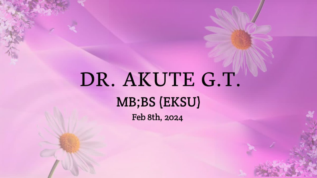 Took the medical oath yesterday. Officially Dr Akute Glory Tolulope. #glorytoGod #eternallygrateful #wokeupasacertifiedmedicaldoctor #after9yearsinschool #neverseenagreatermiraclethanmyself