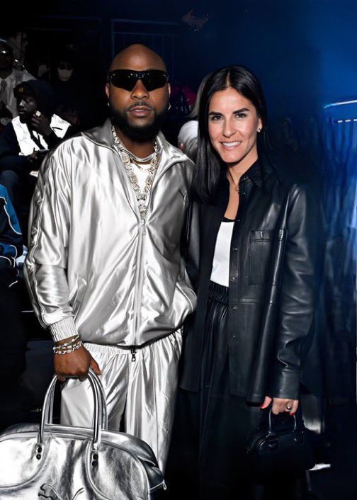 DavidoOnCam's tweet photo. .@davido &amp; Maria Valdes at Puma RTW Fall (2024). https://t.co/JOTHzw3brC