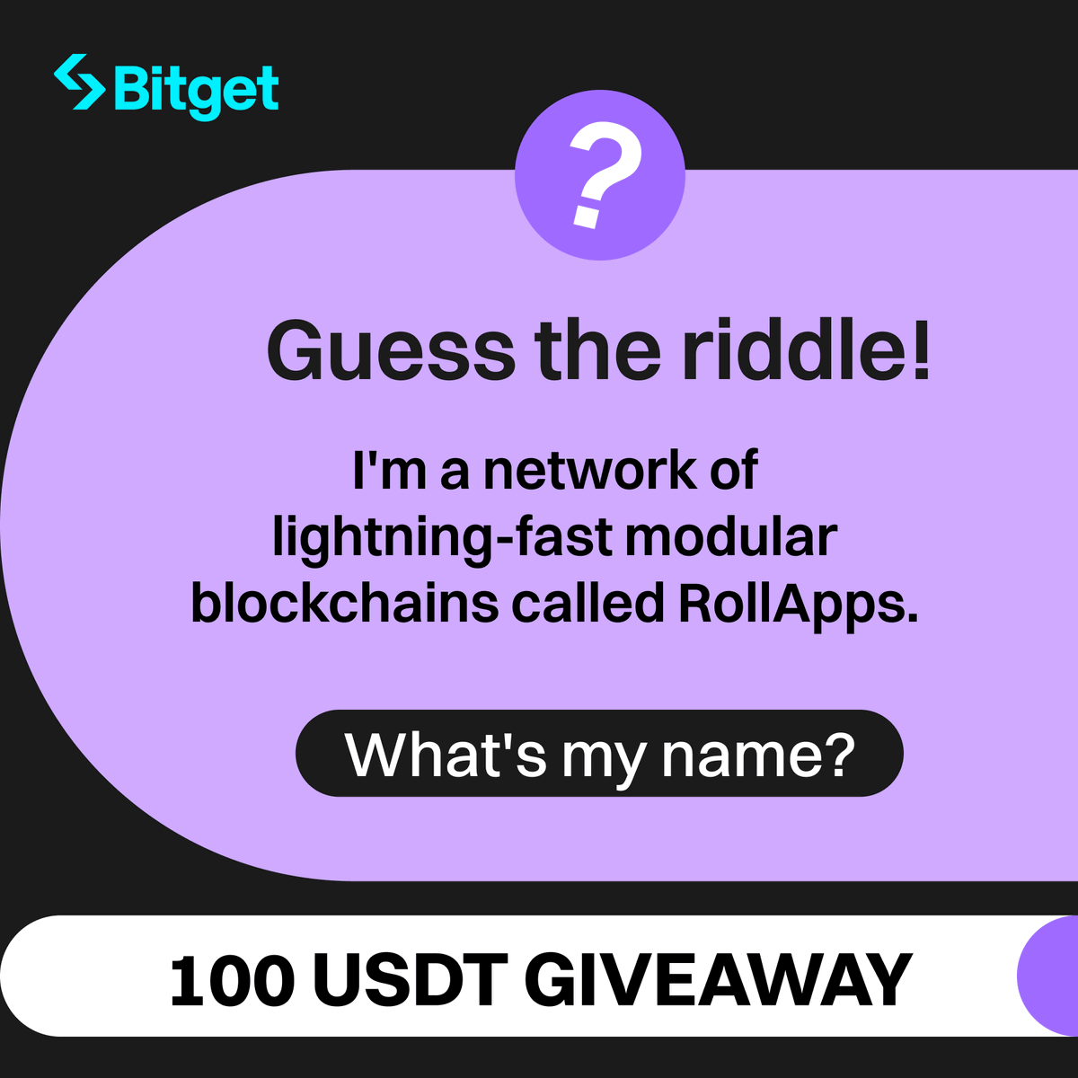 bitget's tweet photo. 🤨 How good are you at solving riddles❓

🎉 5 lucky winners with the right answers win 20 $USDT each!

To win ⤵️
➡️ Follow @bitgetglobal 
👇 Comment your answer below &amp; tag 3 friends https://t.co/mpDGAtagtU
