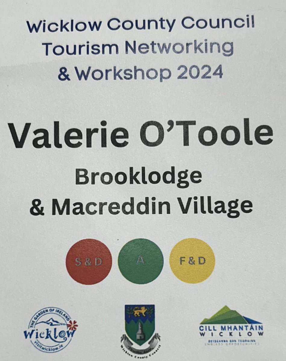 Great day yesterday <a href="/wicklowcoco/">Wicklow County Council</a> Tourism Networking Workshop at the beautiful <a href="/AvondaleBeyond/">Beyond the Trees Avondale</a> lots of discussion had @visitwicklow <a href="/wicklowpship/">County Wicklow Partnership</a> <a href="/ancienteastIRL/">Ireland's Ancient East</a> <a href="/Failte_Ireland/">Fáilte Ireland</a> <a href="/Macreddin/">The BrookLodge</a> #VisitWicklow #Wicklow #Networking #WicklowNaturally #IrelandsAncientEast