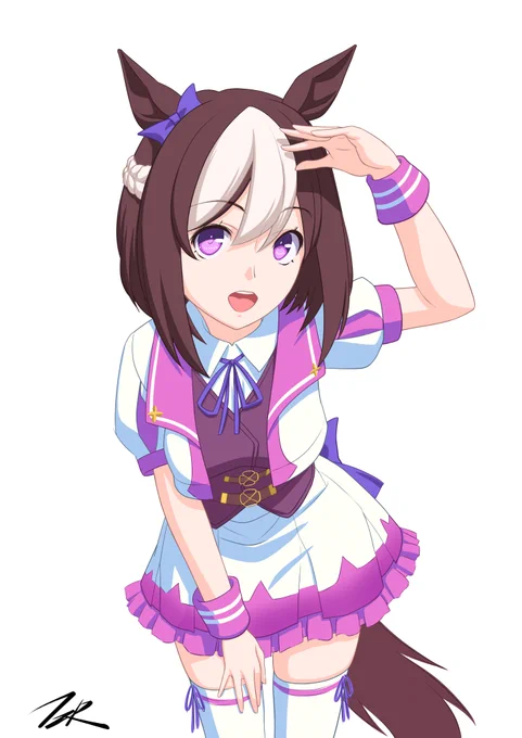 スぺちゃんラフ2とスズカさんラフ 