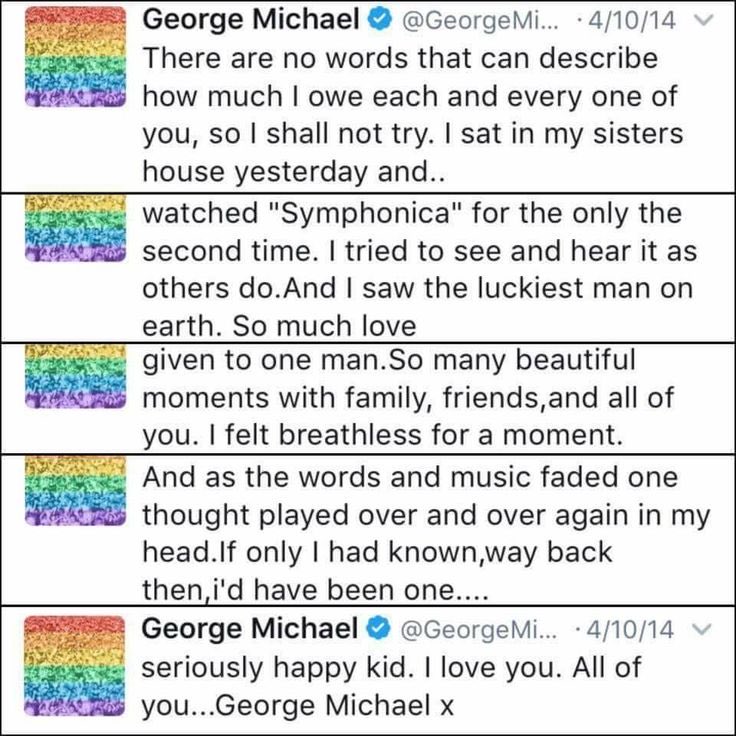 Great words from our #GeorgeMichael 🌹#Legend ❤️#treasuredmoments ❤️