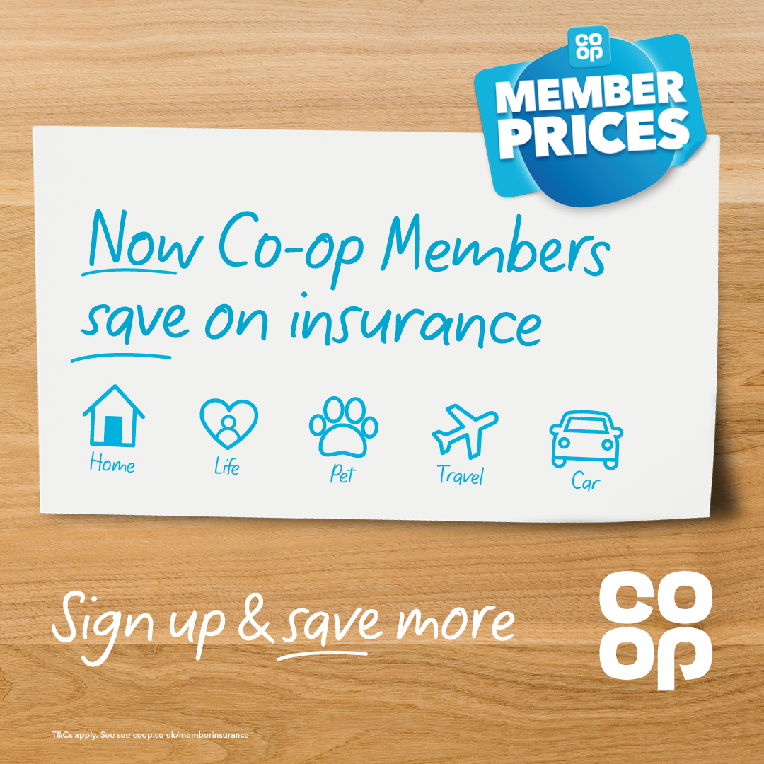 Now @coopuk Members save on insurance. Sign up now ➡️ coop.uk/3OgTYsQ