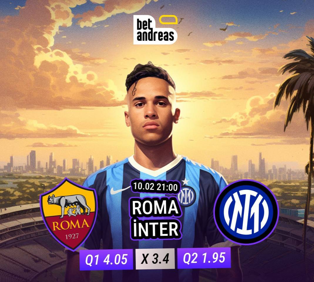 Güncel Link - bit.ly/betandreas_01

🇮🇹 Roma 🆚 Inter 🇮🇹

🎁 Betandreas — kazananlar arasında ol!