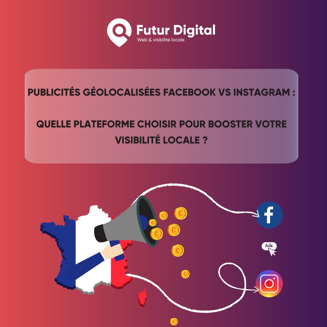 FuturDigitalWeb's tweet image. La publicité géolocalisée📢 vous permet d&apos;atteindre des consommateurs dans des zones bien définies.

Entre les plateformes Facebook et Instagram du géant META, laquelle devriez-vous choisir ? La réponse dans notre nouvel article 👉🏽bit.ly/3ussR8t

#FuturDigital #Ads #Meta