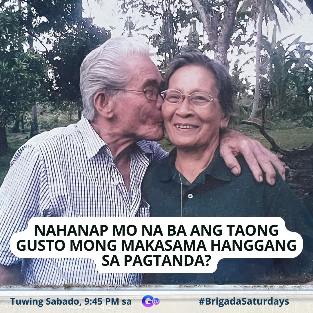 Growing old with you… 🥹💝

#BrigadaSaturdays | 9:45 PM sa GTV