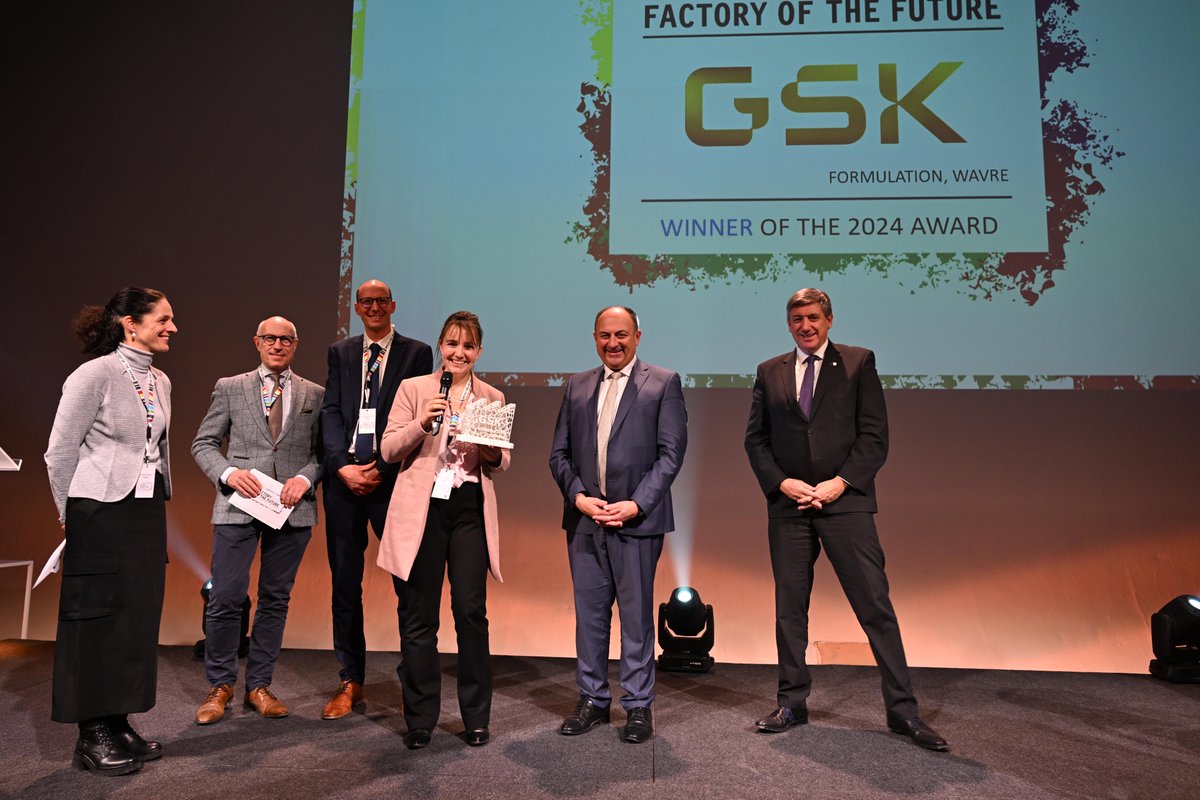 🏆Congratulations @GSK_BE for the incredible teamwork #factoryofthefuture 2024! An outstanding illustration of Belgian industrial excellence in the biopharmaceutical field!