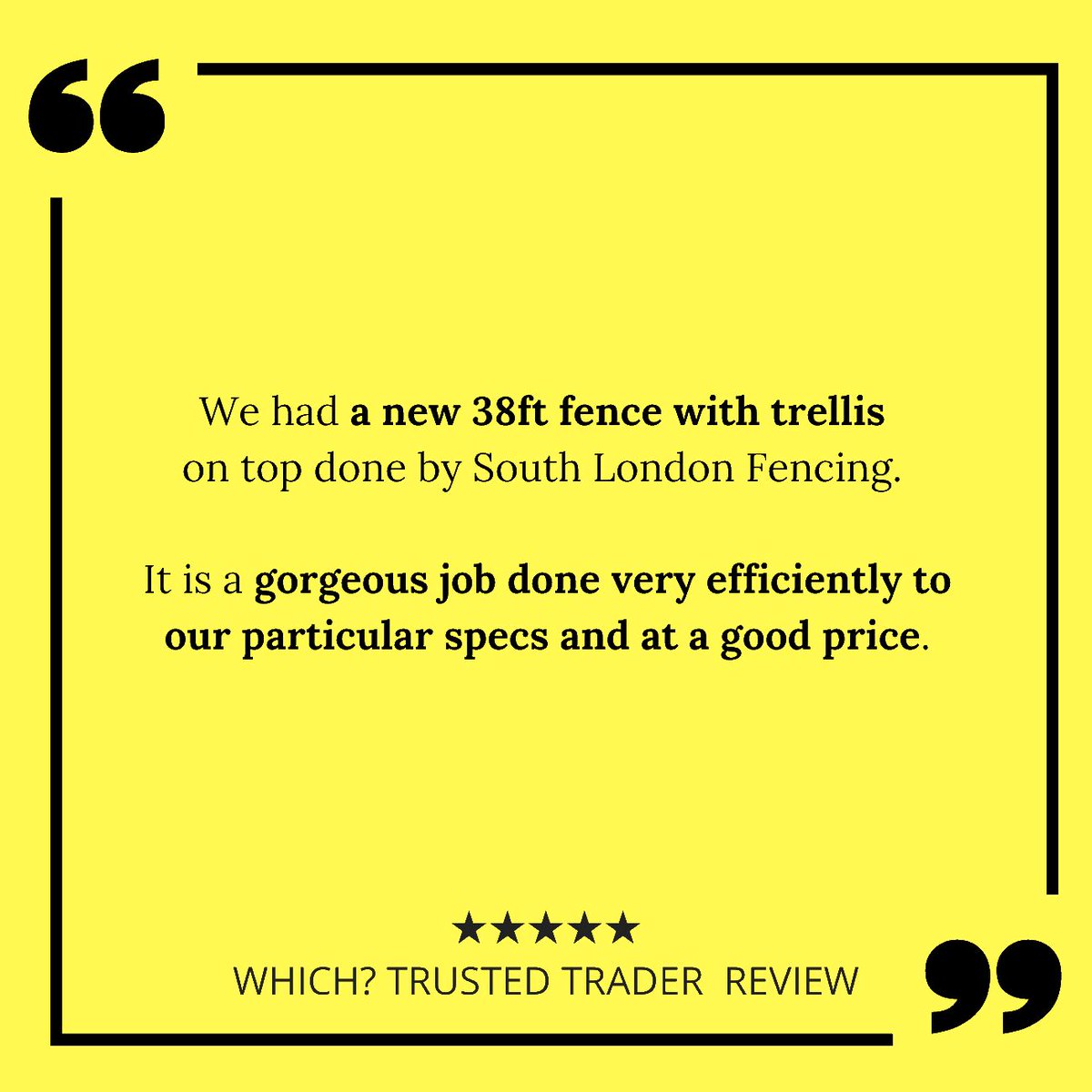 It's not the size that counts! 📐 

Our latest ⭐⭐⭐⭐⭐ customer review, left on Which? Trusted Trader😀

#fencingcontractor #fencingcontractors #domesticfencing  #purley #dulwich #foresthill #tooting #wimbledon #whichtrustedtrader #fivestarreview #happycustomer #customerreview