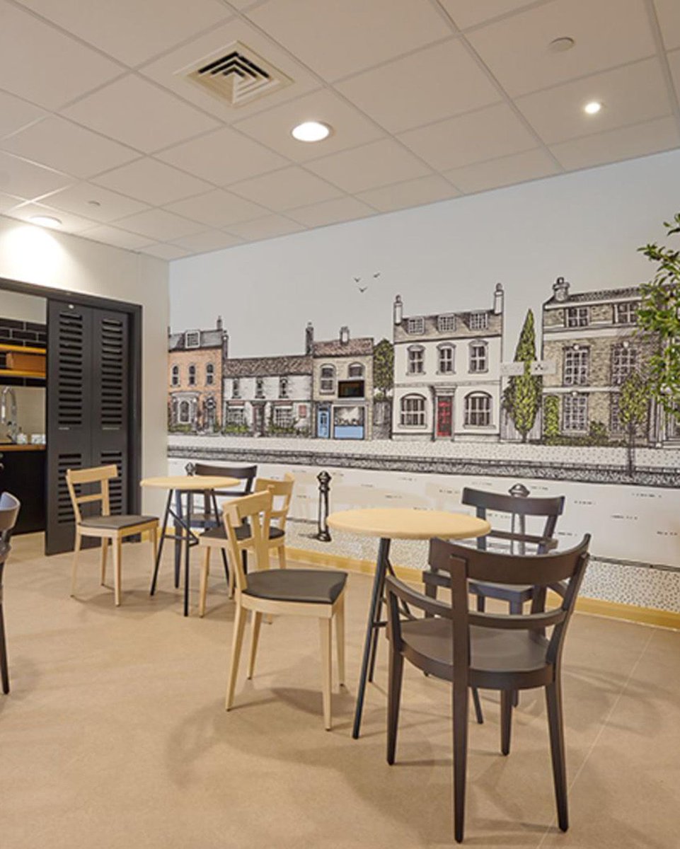 tekturatalk's tweet photo. Meet our unique Down Memory wallcovering at the ‘Railway Bridge View’ café, in Brighouse, West Yorkshire.
#tektura #wallpaper #wallcovering #tekturawallcoverings #dementia #dementiainteriors #retirementliving #carehomeinteriors #healthcareinteriors #newbuilt #refurbish https://t.co/w7jpjF5DUW