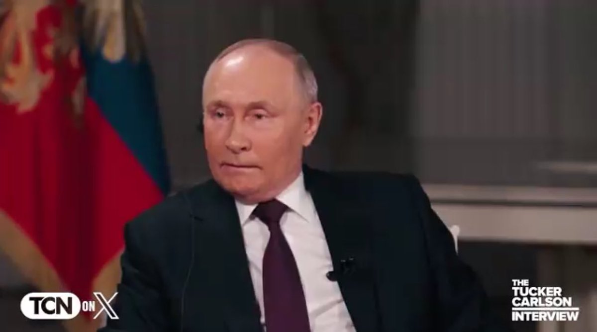 AlternatNews's tweet photo. Another small item stuck out in the Putin interview. I have never heard it this way before. 

Putin said that the withdrawal of his troops from Kiev was caused by the Istanbul peace negotiations. 

When Ukraine said that they cannot negotiate peace while there was a knife at their throat, Russia withdrew their forces. 

As soon as that had happened Ukraine went back on their word.