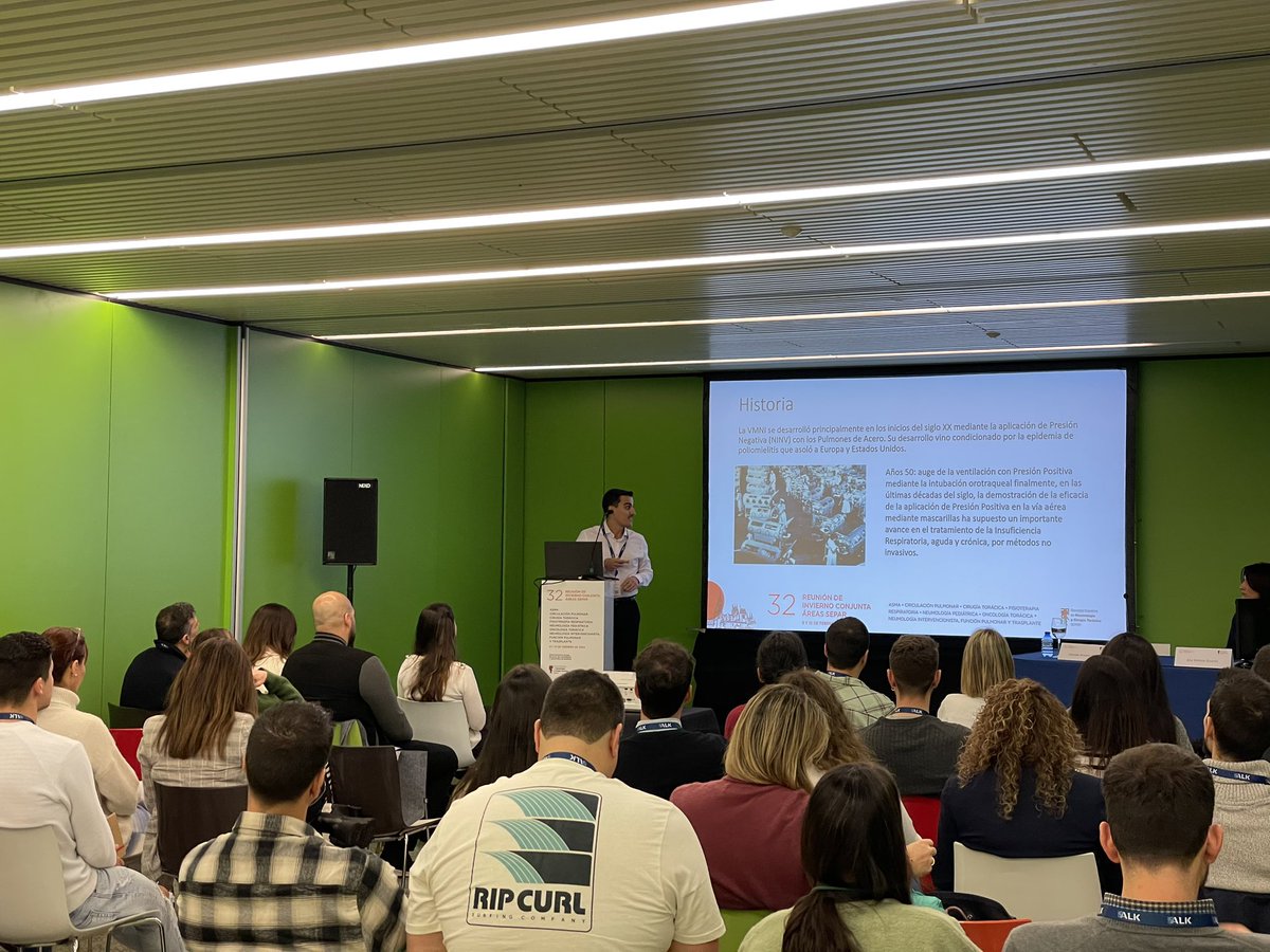 Comenzamos la 32 RI de SEPAR con 55 inscritos a nuestra Area. 
Gracias a los inscritos y la industria que nos ha apoyado 

1 mesa: Ventilacion Mecánica Domiciliaria: Papel del Fisioterapeuta en las empresas de Terapias Respiratorias Domiciliarias con Ulysses Amaral y Alia Nehme