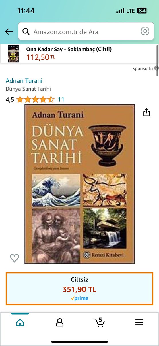 İyice suyunu çıkarttılar. Böyle de fiyat olmaz artık. Alternatif olarak Adnan Turani’nin kitabını önerebilirim. Gayet güzel ve görsellerle desteklenmiş bir çalışma.