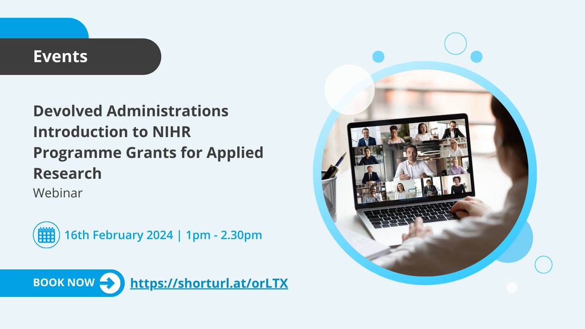 Register now! 📣 @NIHRresearch are hosting a webinar on Friday 16 February for Scottish researchers interested in applying for their Programme Grants for Applied Research (PGfAR) and Programme Development Grant (PDG) awards. Find out more 👉 cso.scot.nhs.uk/webinar-for-ni…