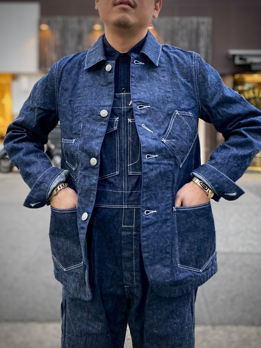 Today's Outfit--- ・Denim Bib Over Alls （DJ-1137） ・Sunningdale