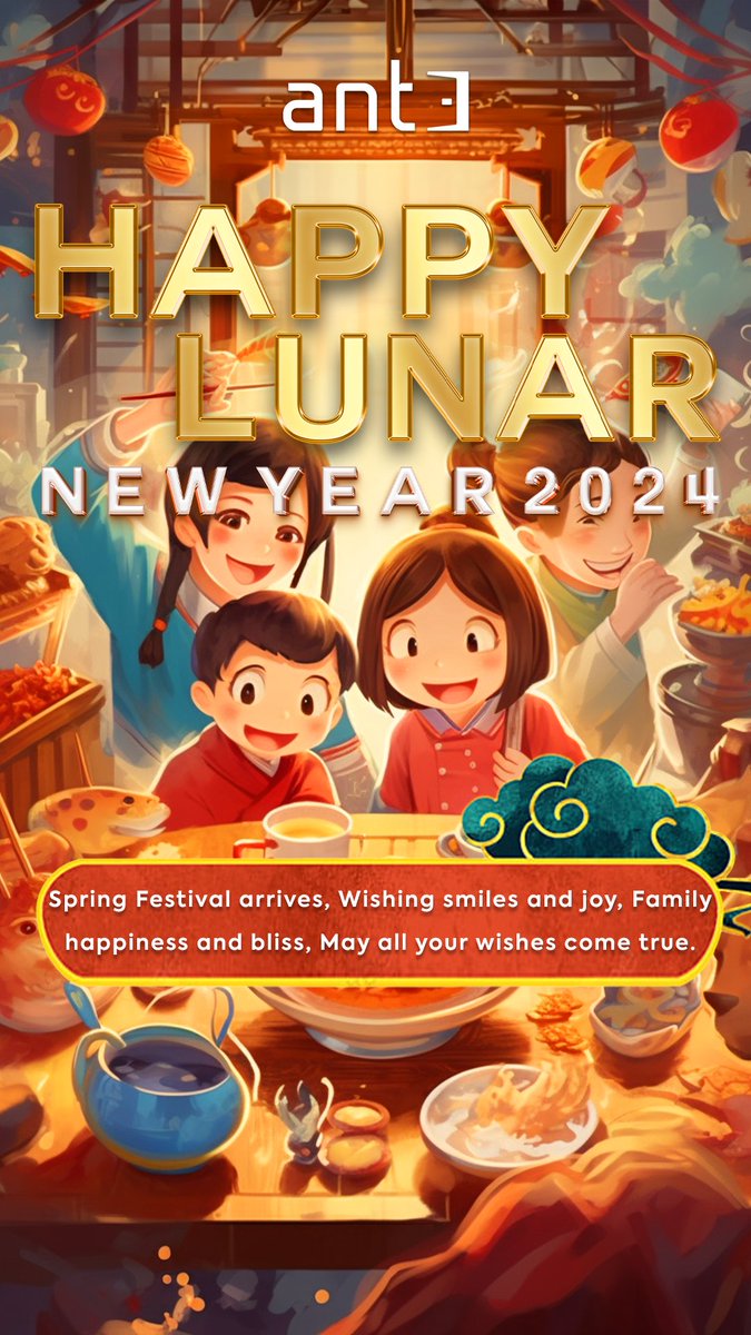 ant3official's tweet photo. Wishing everyone a joyful #ChineseLunarNewYear of the Dragon! May this year bring prosperity, happiness, and good fortune to all. #ant3 #BullishAF #greeneconomy #YearOfTheDragon2024 https://t.co/XdEYHWpGBq