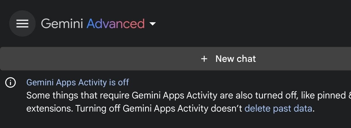 codewithcheese's tweet photo. OpenAI and Google Gemini use a dark pattern that requires you to share your chats for training just to be able to view your chat history. This sneaky practice OpenAI started and Google has adopted. @OpenAI @GoogleDeepMind https://t.co/PJRJ4W7EKk