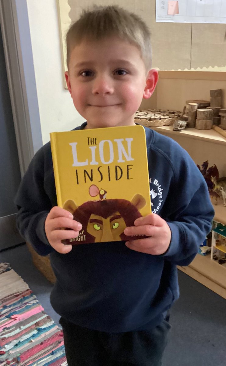 SBPS_Robins's tweet photo. Book of the week #sbpsReader 
This book was chosen because ‘It’s funny. I like it when the lion is scared of the mouse.’ 🌟 🦁 https://t.co/9FE57SDUQU