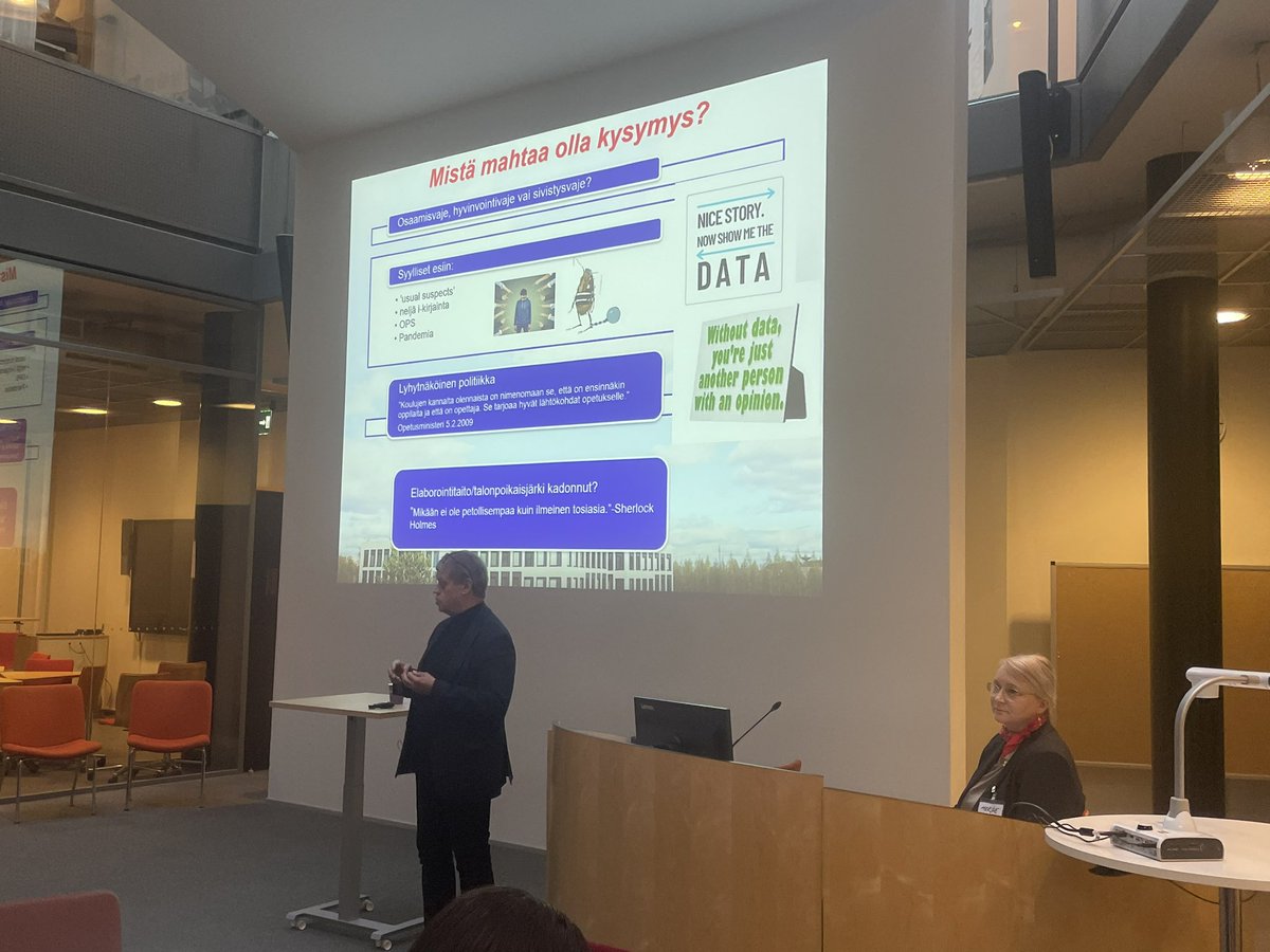 2024 subject didactics symposium started with interesting keynotes; Prof. Rautopuro discussed measuring of learning in Finland with international tests and Prof. Jaakkola addressed physical edu as supporter of welfare and learning.

#adsymppa
#helsinkiuni 
#eduscihelsinki