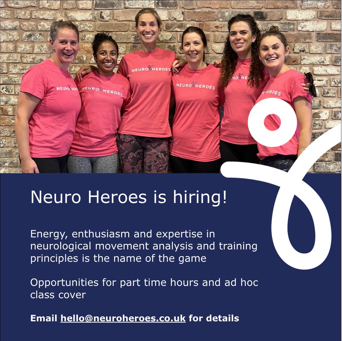 Neuro Heroes is an online gym for people with neuro conditions. It brings energy and expertise to the physio-led sessions our community love!

We’re looking for excellent and dynamic neuro physios to jump in and join the team. Email for details! #neurophysio #neurophysiotherapy