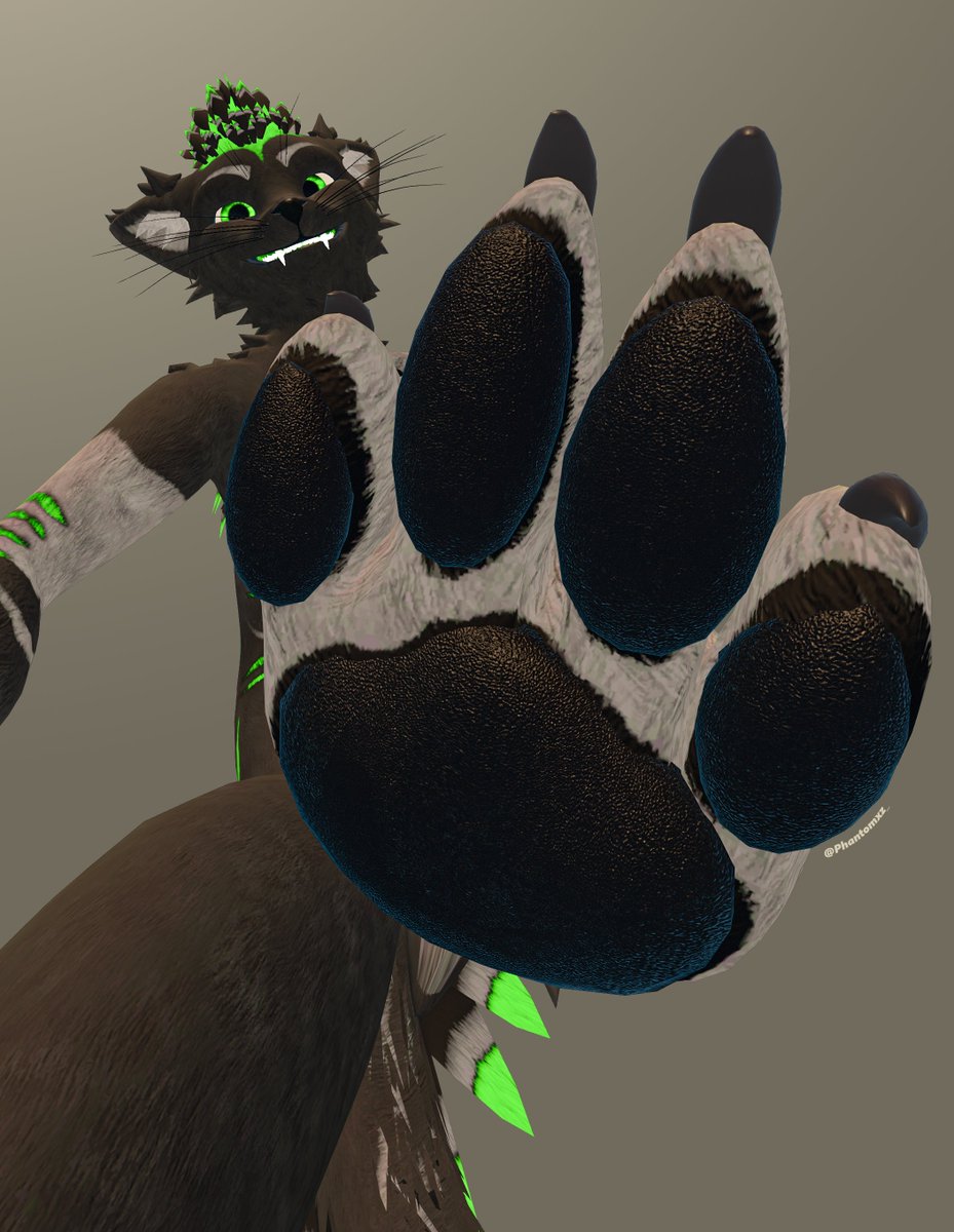 I hope you all have a paw-filled weekend! 🐾 #vrchatfurry #rexouium #paws #furrycommunity