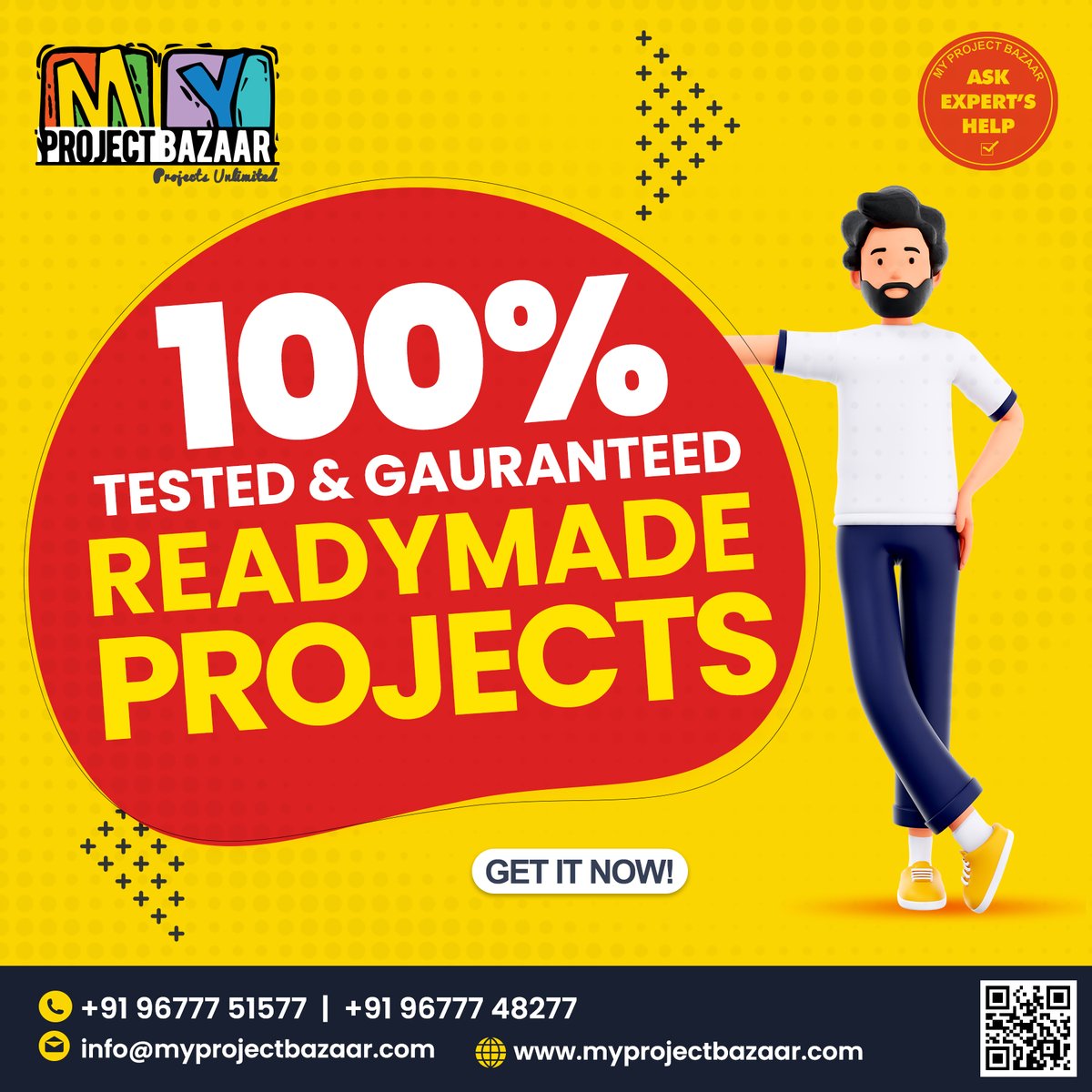 MyProjectBazaar's tweet image. Readymade Projects. ๐
#FinalYearProjects #JavaProjects #Karnataka #Assam #ArunachalPradesh #maharashtra #AllDomains #php #PHPProjects #UttarPradesh #Blockchain #hardoi #hathras #fatehpur #sambhal #Python #PHP #Matlab #VLSI #MyProjectBazaar #ieeeprojects