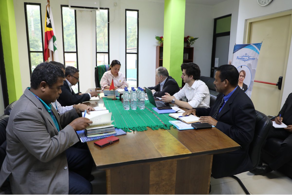 UNICEFTL's tweet photo. We are happy to accompany UNSG Special Envoy on #RoadSafety, Mr.@JeanTodt, for meeting with H.E. Dr. Elia dos Reis Amaral, #TimorLeste's Minister of Health, this morning.

Dr. Shyam Pathak @drshyam2001, Chief of Health @UNICEFTL represented UNICEF #TimorLeste in this meeting. https://t.co/dZigGKGmGS