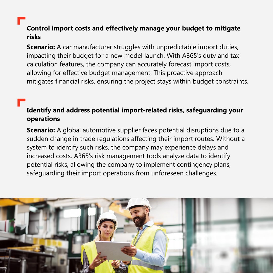 Annata's tweet photo. This oversight of #importmanagement in #automotive businesses stems from various factors, including a focus on core operations, perceived complexities, and a lack of immediate visibility. Below we share how #A365 provides import management support. See https://t.co/QJl5BjsyHv https://t.co/3i14dv0JU1