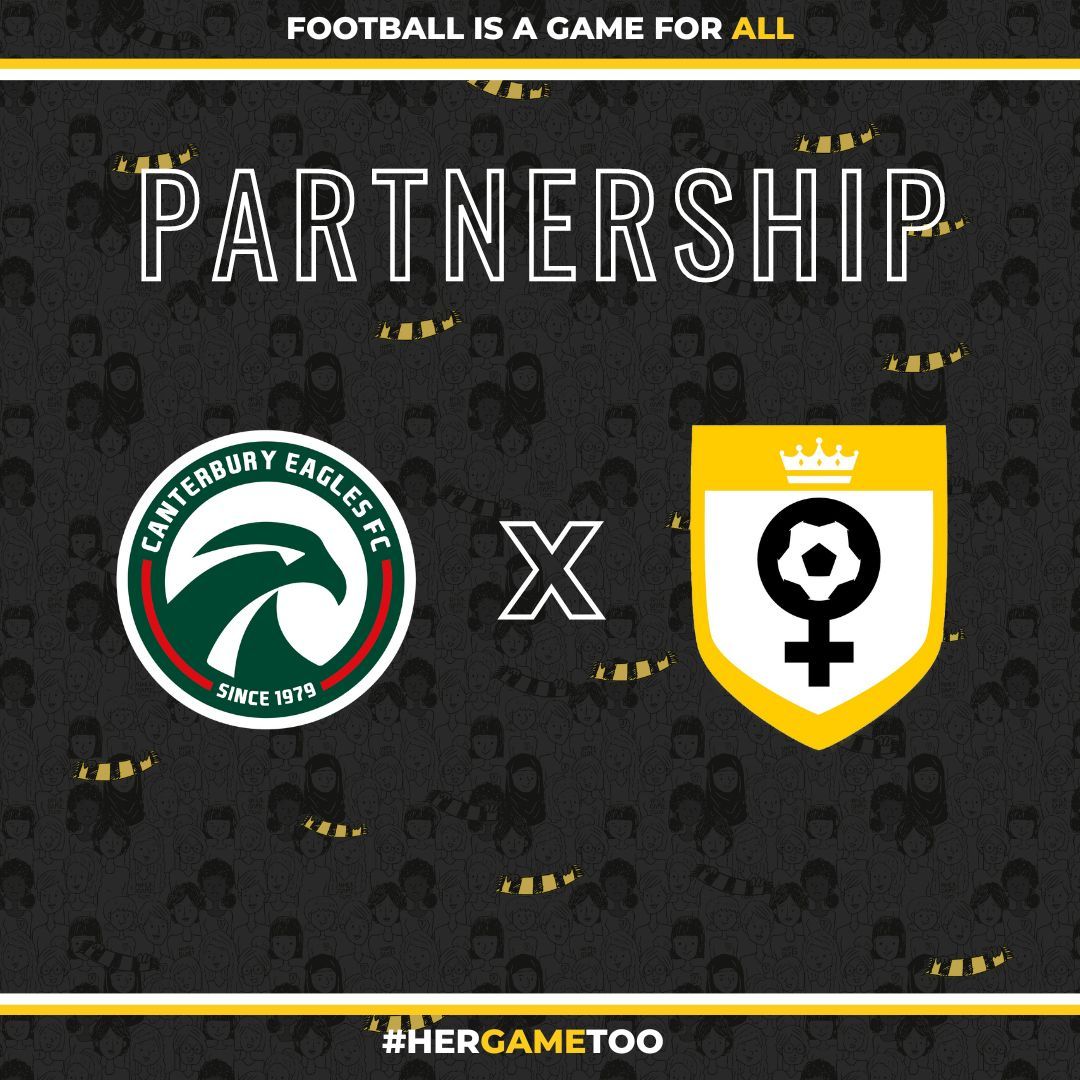 Her Game Too (@hergametoo) on Twitter photo NEW PARTNERSHIP ANNOUNCEMENT 🚨
We are delighted to announce that we are now partnered with <a href="/CantEagles/">CanterburyEaglesFC</a> 💚🤍
We look forward to working together with you and thank you for your continued support for #HerGameToo 🤝 NEW PARTNERSHIP ANNOUNCEMENT 🚨
We are delighted to announce that we are now partnered with <a href="/CantEagles/">CanterburyEaglesFC</a> 💚🤍
We look forward to working together with you and thank you for your continued support for #HerGameToo 🤝