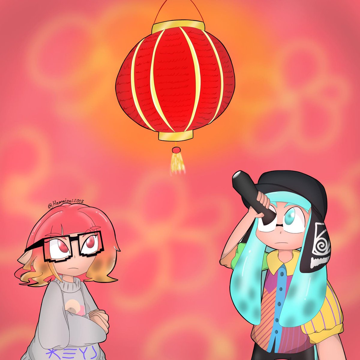 hamaioni2073214's tweet photo. #splatoon #splatoon3 #splatooncoroika #coroika "Just find out it's a chinese new year today, so... https://t.co/oQ2FhidEFB