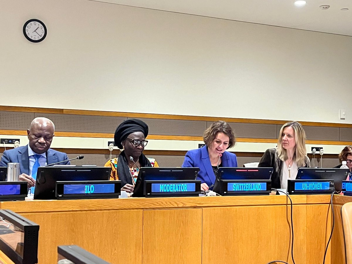 SECO_CH's tweet image. 🇨🇭and @ilo have partnered to spotlight the Global Coalition for #SocialJustice at the UN Commission for Social Development #CSocD.
Switzerland has officially joined this common effort in favour of cooperation and policy coherence within the international community.