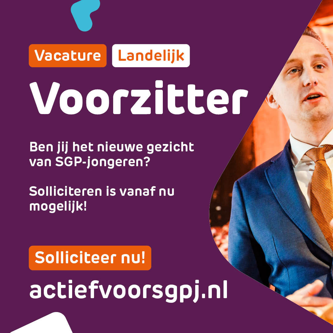 We hebben een unieke vacature en vanaf nu kan er gesolliciteerd worden! Wil jij het boegbeeld worden van SGP-jongeren? Je gaat onder meer leidinggeven aan het Landelijk Bestuur én een mooi netwerk opbouwen. Lees meer via sgpj.nl/vacatures/land…