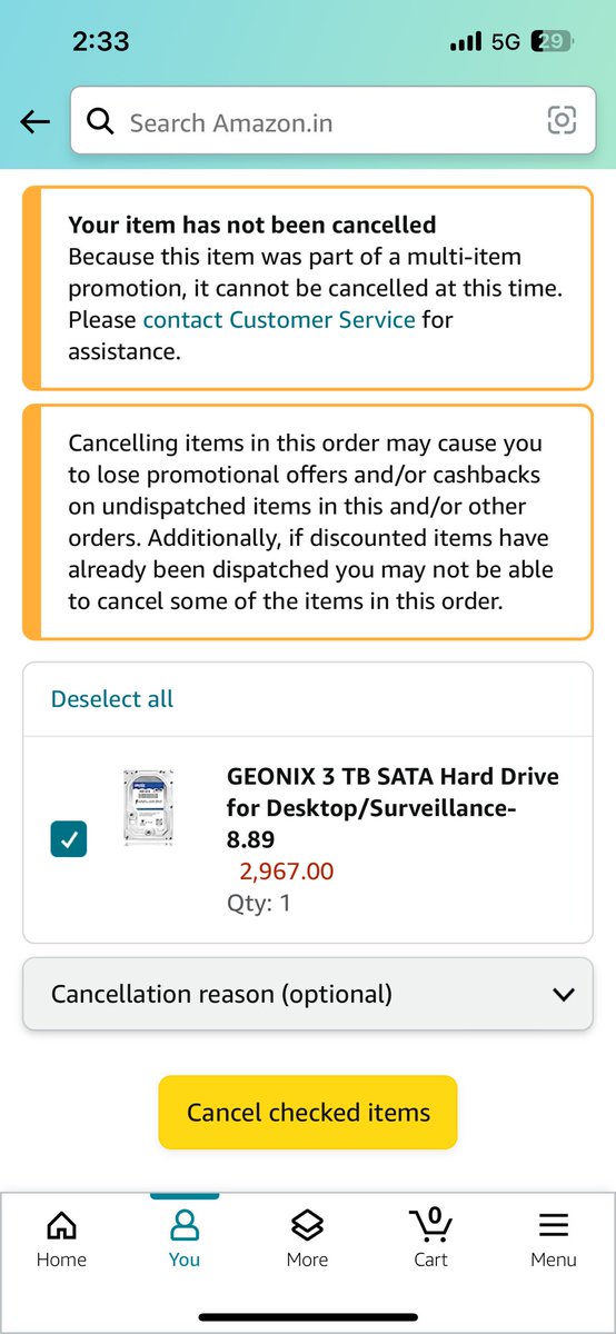 Ayush7818's tweet photo. @amazonIN i have ordered and items on January till now its February 9th i don’t get receive my order on time now its showing delivery date 24th feb and not get even dispatched and also i have done payment online cause no COD is there also it not cancelling and giving refund https://t.co/xFphHAqGHg