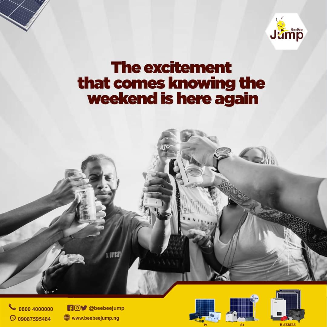 beebeejump's tweet photo. Friday is a day to finish your goals for the week. It is a day to celebrate that which you set out to accomplish at the beginning of the week.
Thank God it's FRIDAY!!!
What are you looking forward to this weekend?
#TGIF #beebeejump #weekend #accomplishment #celebratelife https://t.co/l7bMvzMsf2