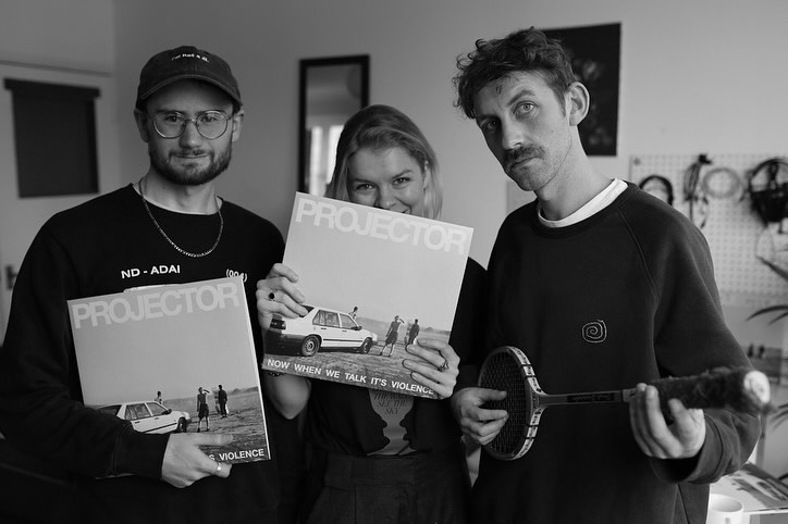 .<a href="/PROJECTOR_UK/">PROJECTOR</a> have today released their new album, 'Now When We Talk It’s Violence'!
Listen, download, buy the record 👉 linktr.ee/ProjectorOffic… (and don't miss them <a href="/greendoorstore/">Green Door Store</a> in 2 weeks!)