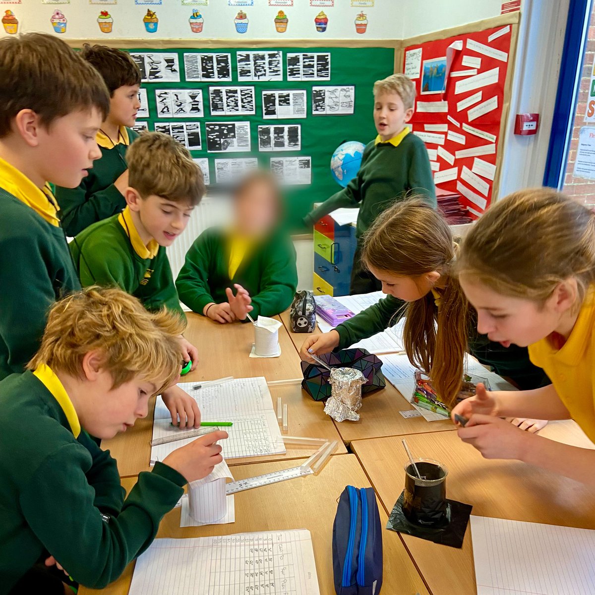 Year 5 finished their science topic on materials by exploring thermal insulation. They worked collaboratively and were fabulously focused on their fair testing! Foil came out a fair winner as shown by the line graphs the children asked to create! #valleyrdscience #kidslovescience
