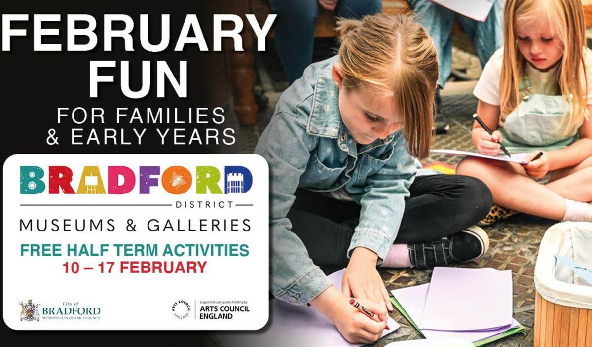 Visit Bradford (@visitbradford) on Twitter photo Join <a href="/BradfordMuseums/">Bradford Museums & Galleries</a> for an exciting February #HalfTerm in the Bradford district! There's a host of activities to keep the whole family entertained. Get creative in the den-building workshop, upcycle old clothes, discover samurai and more. visitbradford.com/whats-on/febru… #VisitBradford Join <a href="/BradfordMuseums/">Bradford Museums & Galleries</a> for an exciting February #HalfTerm in the Bradford district! There's a host of activities to keep the whole family entertained. Get creative in the den-building workshop, upcycle old clothes, discover samurai and more. visitbradford.com/whats-on/febru… #VisitBradford