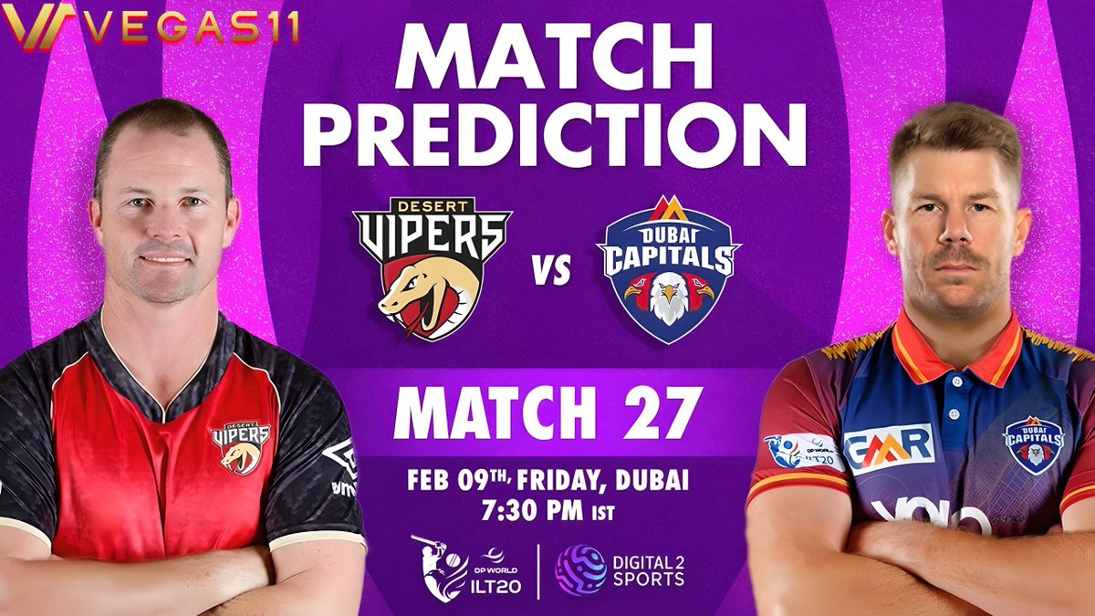 Vegas11_news's tweet photo. 🏏🏏"Desert Vipers vs Dubai Capitals: A Crucial Clash for Playoff Aspirations in ILT20 2024"
👇👀Check the article below link🔗👇
👉👀https://t.co/C5R1zqBB3V🔗
#ILT20 #DVvsDCP #27thMatch #Dubai
#ColinMunro #davidwarner #CricketTwitter #cricketnews https://t.co/Ym2MNaw9qc