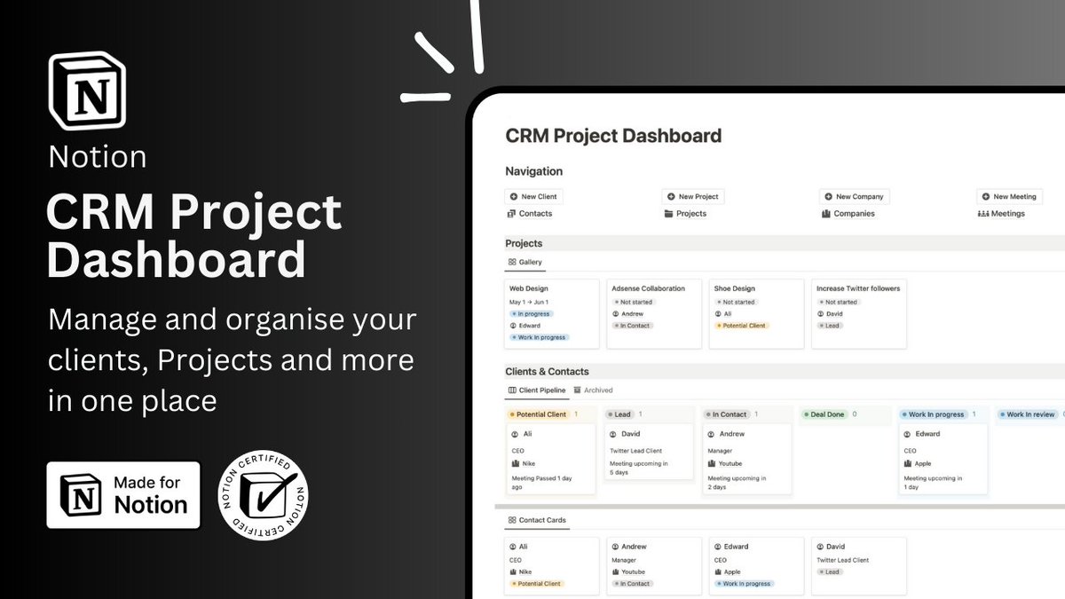 _heyhash's tweet image. I created a CRM Project Manager - A system to manage projects and clients in one place.  

Normally $9 but for the next 48 hrs I am giving it away for FREE.

To get: 
- Like and RT this tweet 
- Comment &quot;Project&quot; below

and i&apos;ll DM you the link.  (Must be following to receive)