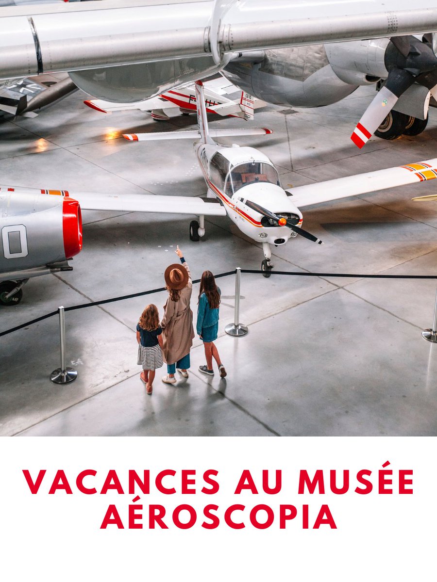 ✈️ Activez le mode avion et embarquez dans le monde fascinant de l’aéronautique. Amusez-vous avec de nombreux ateliers et voltigez en réalité virtuelle avec la nouvelle expérience du musée. 📅 Du 10 au 25/02 📍 @aero_scopia ➡️ bit.ly/VacAeroHiv