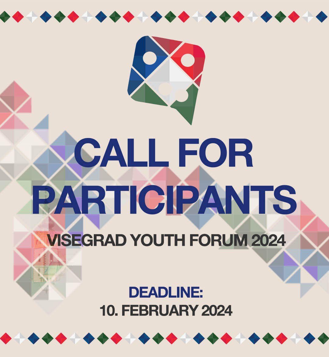 CALL FOR PARTICIPANTS❗
Visegrad Youth Forum 2024 takes place between 16 - 18 February 2024 in Banska Bystrica.
It provides a great opportunity to experience policy-making and meet your future colleagues from other V4 countries. 
Sign up for #vyf2024 now:
form.jotform.com/240303143463040