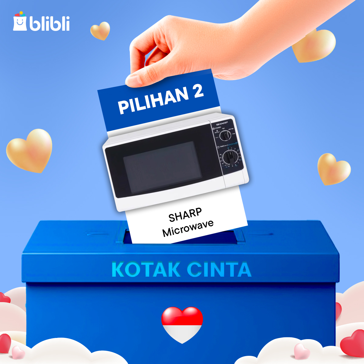 bliblidotcom's tweet photo. Ada 10 alat elektronik untuk kamu!

REPLY 01 untuk Philips Rice Cooker
REPLY 02 untuk Sharp Microwave
REPLY 03 untuk SHARP Vacuum

Vote di sini: https://t.co/9hgw1iogRT, 1 barang terbanyak dipilih bakal dibagiin gratis!

#BlibliBucin https://t.co/KxkTv6U8Kd