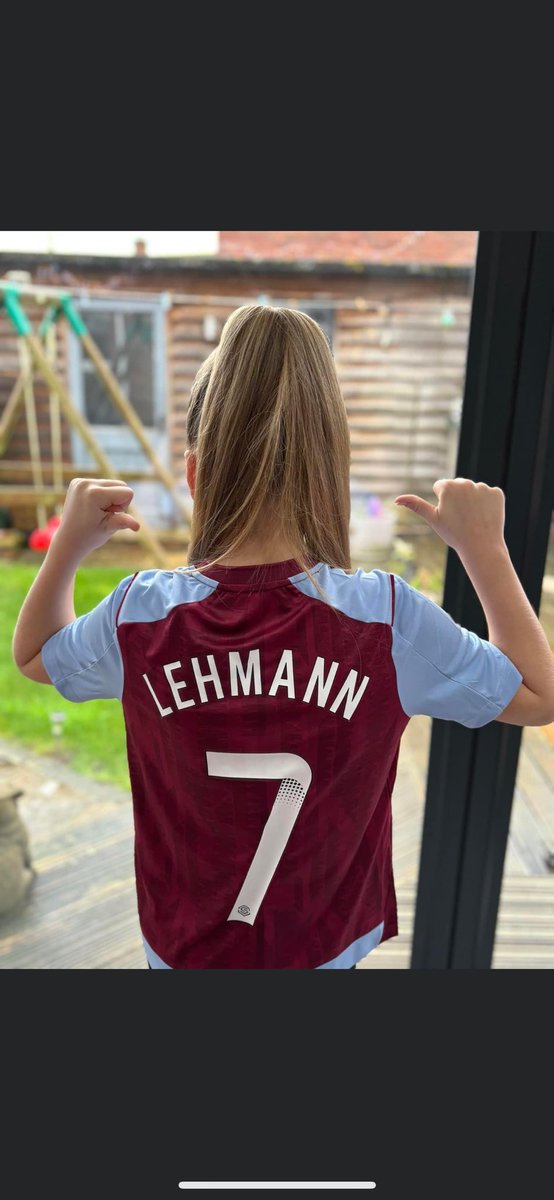 Football Day at school today. Daisy has gone as <a href="/lehmann_alisha/">Alisha Lehmann</a> <a href="/AVWFCOfficial/">Aston Villa Women</a>