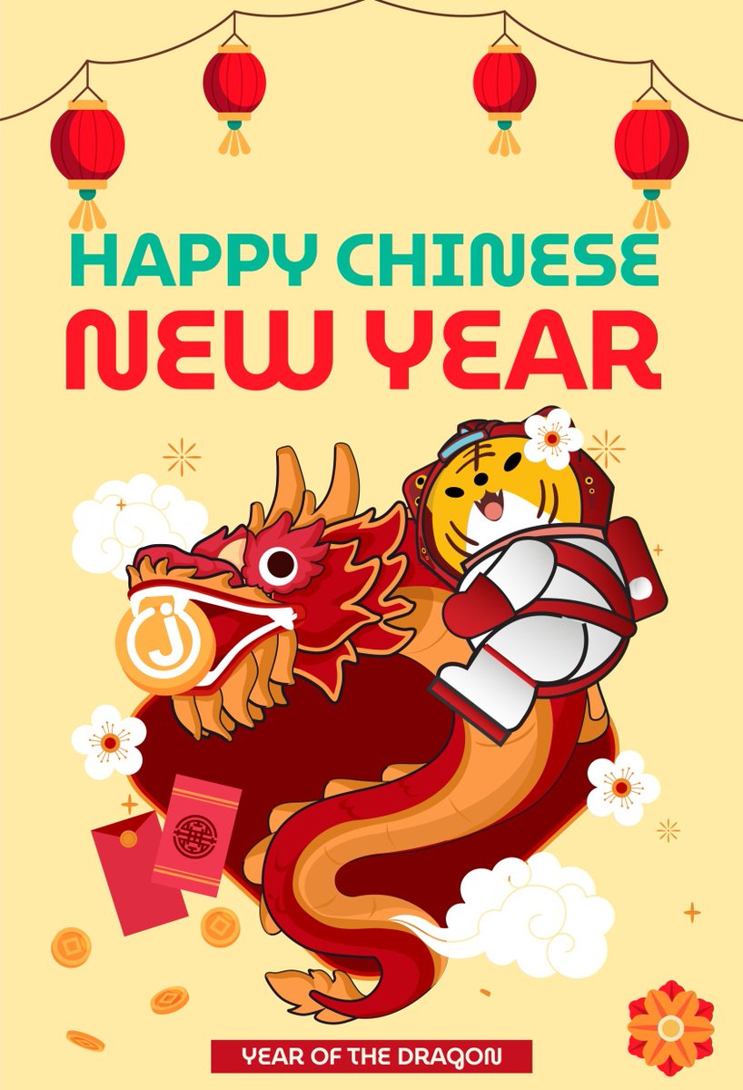 JFinofficial's tweet image. Happy Chinese New Year 2024
Welcome, the Dragon 🐉
龙年大吉 Great luck in the Year of the Dragon 
财源广进 May your money and treasures be plentiful

#JFIN #JFINChain