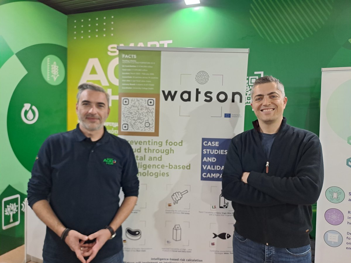 WATSON was presented at Agrotica 2024 by Thanos Karvounis, Innovation Grant Application Expert at Smart Agro Hub.​ It was so nice discussing about the project in the biggest agricultural event of Greece!​ #Watson #Agrotica2024